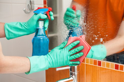 Professional house cleaning for a W6 home with careful attention to living areas