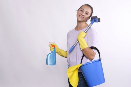 Deep cleaning tile and grout floors in a W6 kitchen