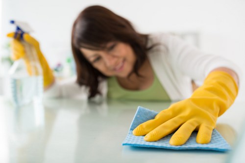 Professional cleaning of office floors and workstations in W6