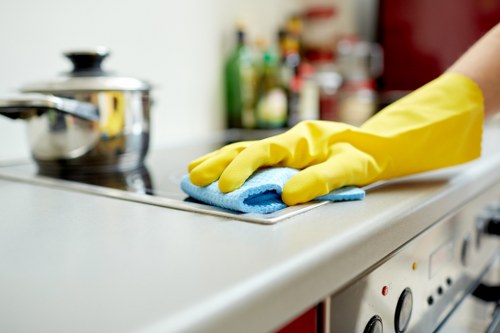Local mattress cleaning technician working in a W6 flat