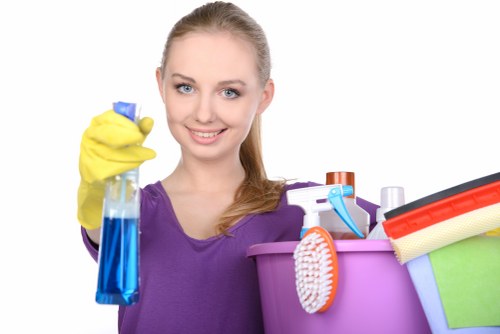 Cleaners in W6 preparing a property for tenancy change or inspection