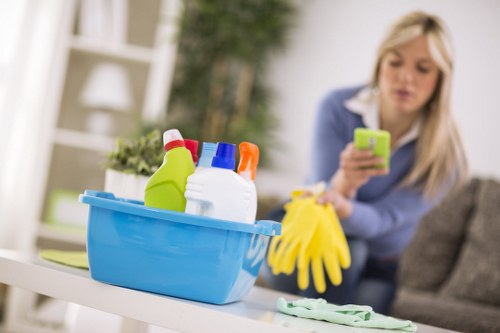After builders cleaning for a flat near Hammersmith in W6
