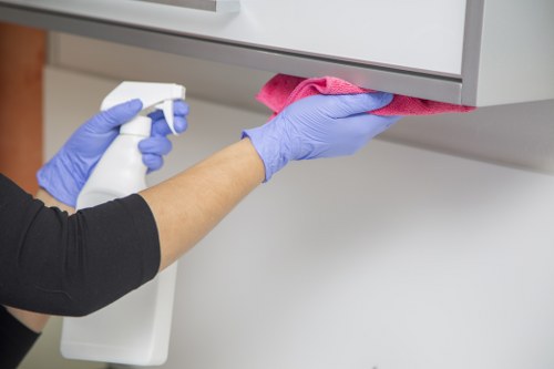 Professional cleaning equipment used for stain removal